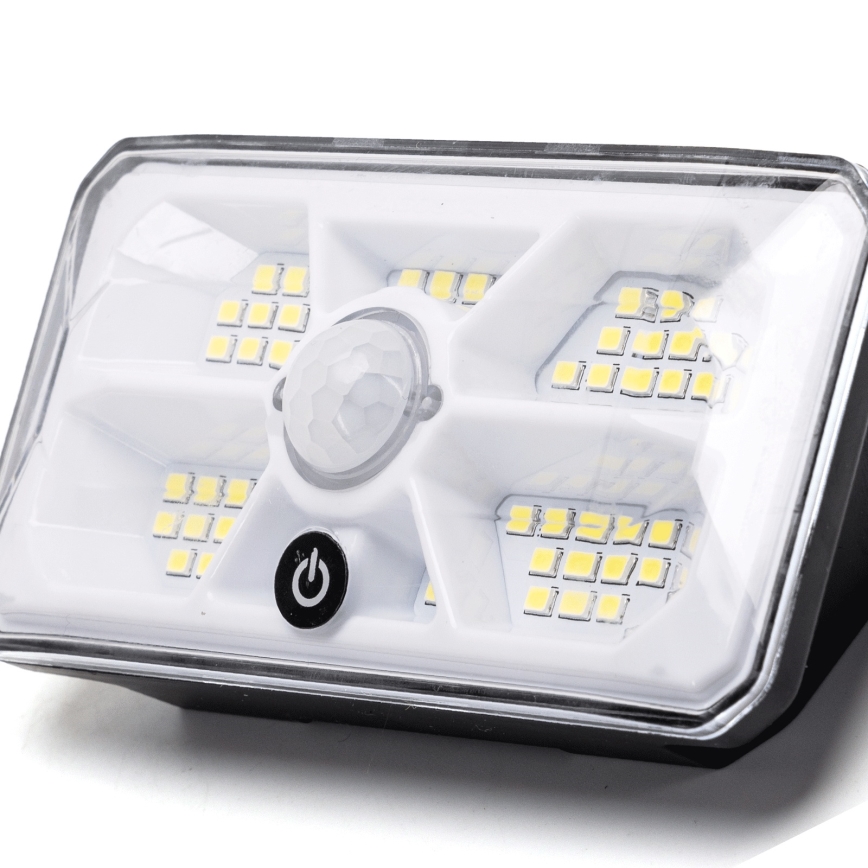 Aigostar - Luminária Solar LED com Sensor LED/3,7V 6500K 500 mAh IP65 na cor preta