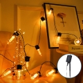 Aigostar - Luzes de Natal LED	solares 20xLED/11,5m IP65 1200 mAh branco quente