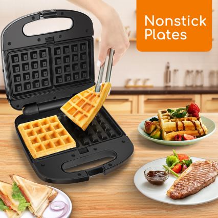 Aigostar - Máquina de fazer sandes 800W/230V preto