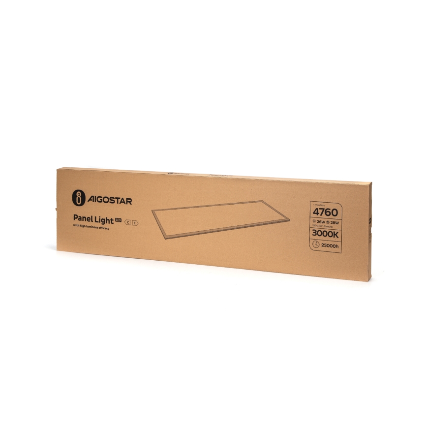 Aigostar - Painel de encastrar LED LED/28W/230V 120x30 cm 3000K