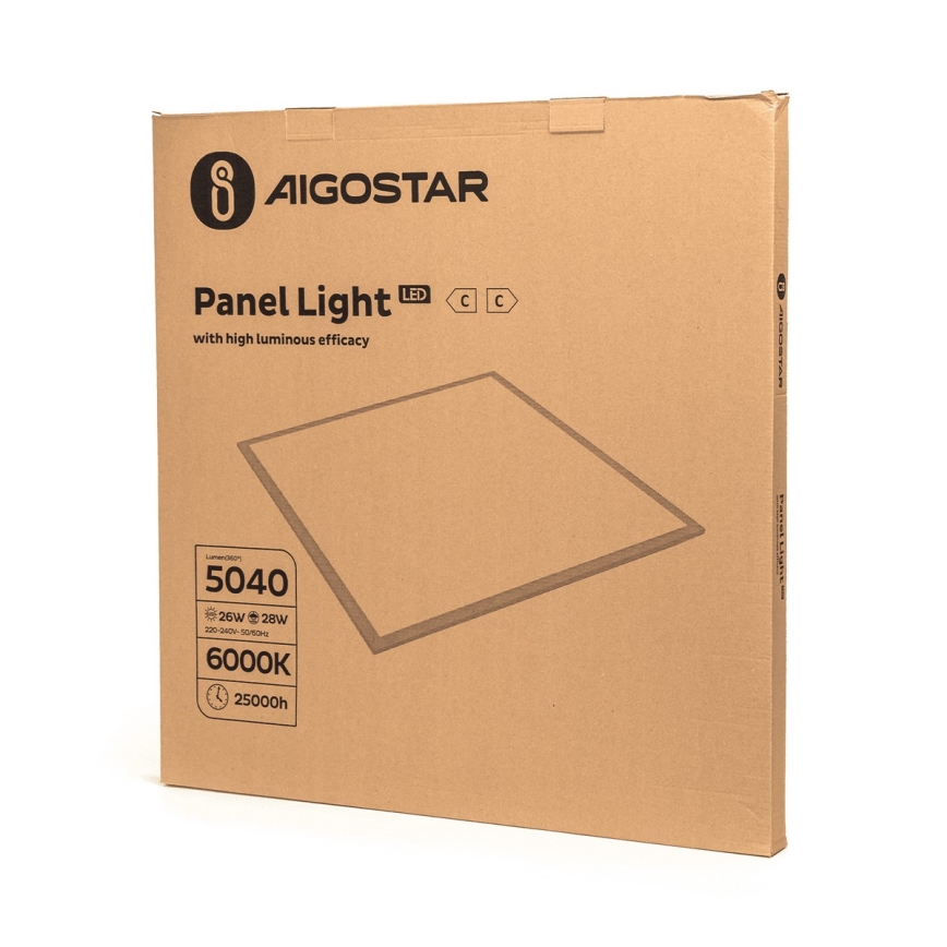 Aigostar - Painel de encastrar LED LED/28W/230V 60x60 cm 6000K