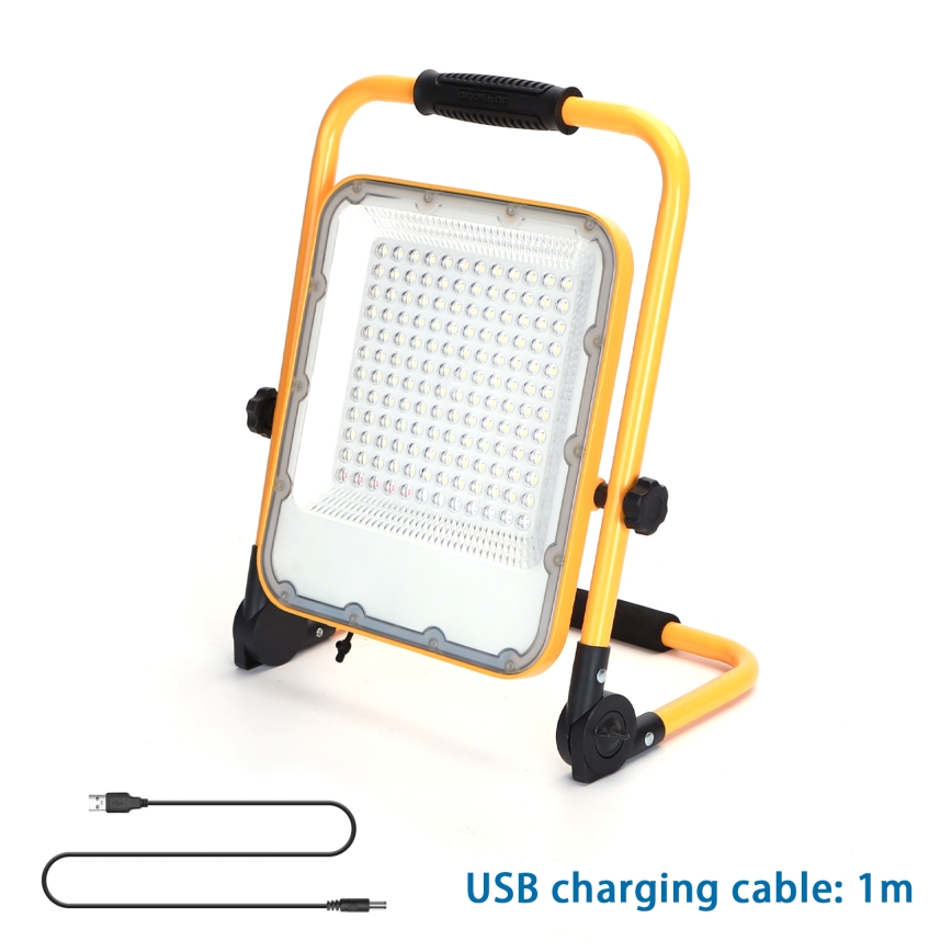Aigostar - Projetor LED recarregável com regulação de intensidade LED/100W/5V 6500K IP65