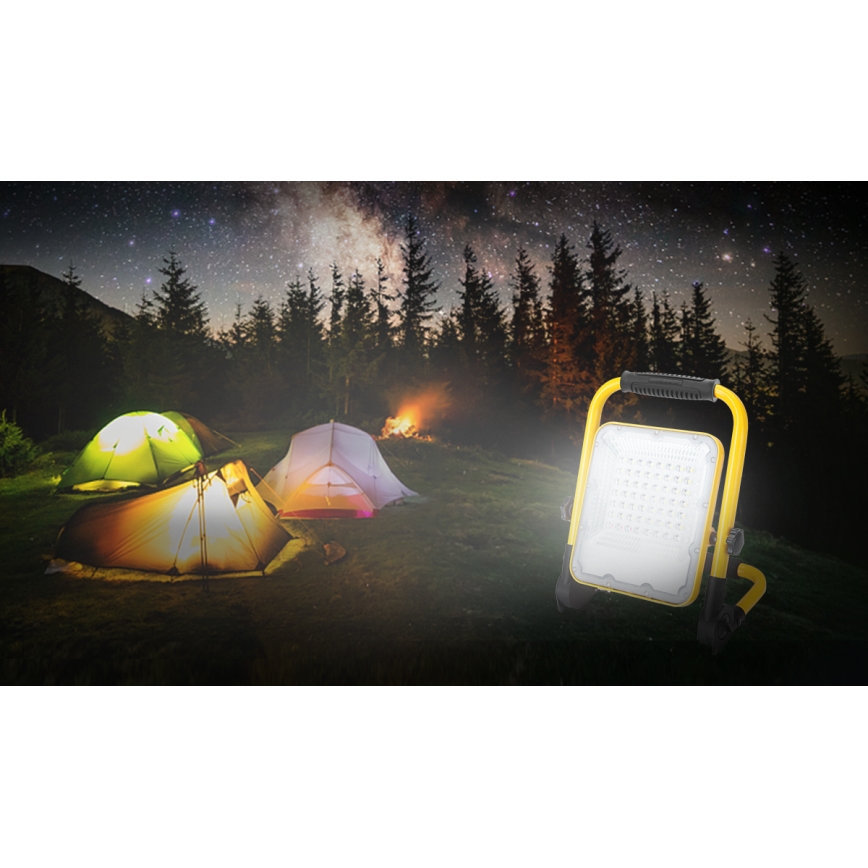 Aigostar - Projetor LED recarregável com regulação de intensidade LED/100W/5V 6500K IP65