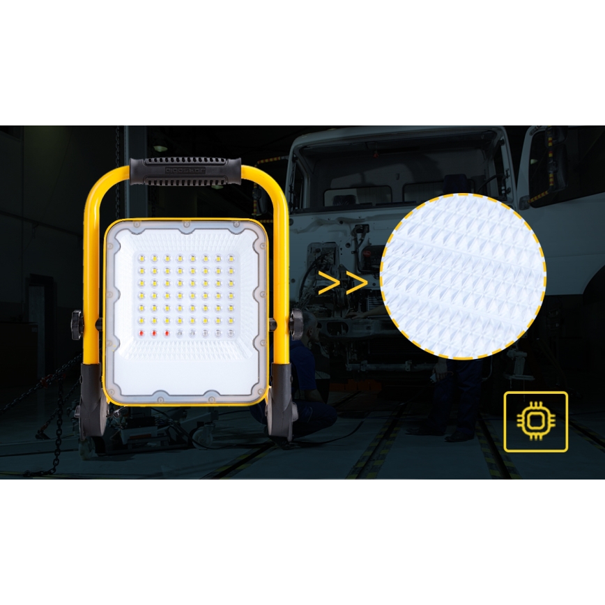 Aigostar - Projetor LED recarregável com regulação de intensidade LED/100W/5V 6500K IP65
