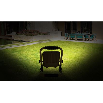 Aigostar - Projetor LED recarregável com regulação de intensidade LED/100W/5V 6500K IP65