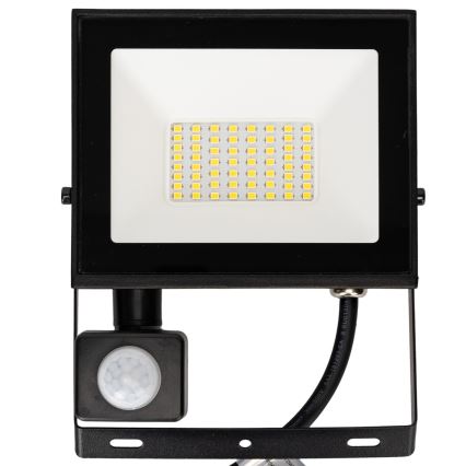 Aigostar - Refletor LED com sensor LED/30W/230V 4000K IP65