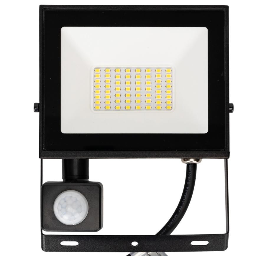 Aigostar - Refletor LED com sensor LED/30W/230V 4000K IP65