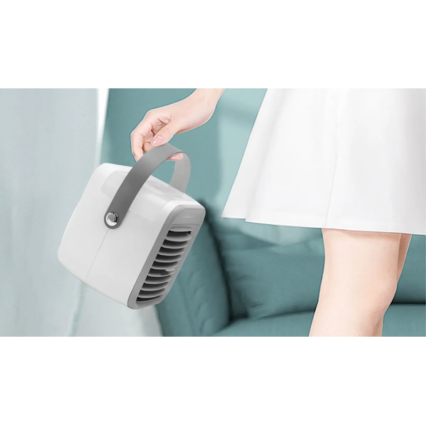 Aigostar - Refrigerador de ar portátil 8W/5V branco