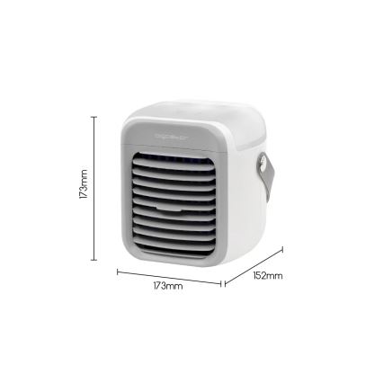 Aigostar - Refrigerador de ar portátil 8W/5V branco