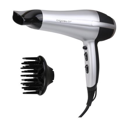 Aigostar - Secador de cabelo 2200W/230V prateado/preto