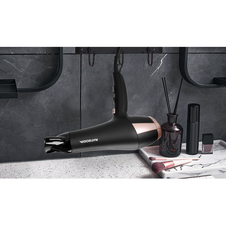 Aigostar - Secador de cabelo 2400W/230V preto