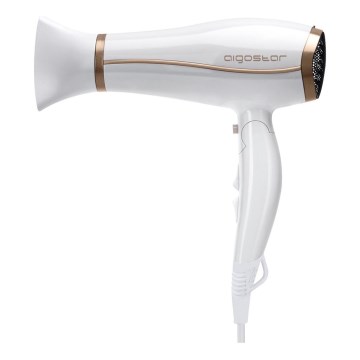 Aigostar - Secador de cabelo com ionizador 2200W/230V branco