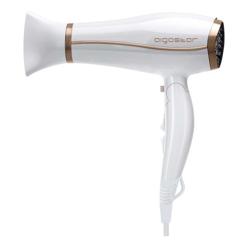 Aigostar - Secador de cabelo com ionizador 2200W/230V branco