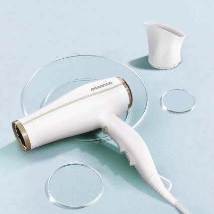 Aigostar - Secador de cabelo com ionizador 2200W/230V branco