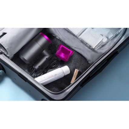Aigostar - Secador de cabelo para viagens 1800W/230V roxo/preto