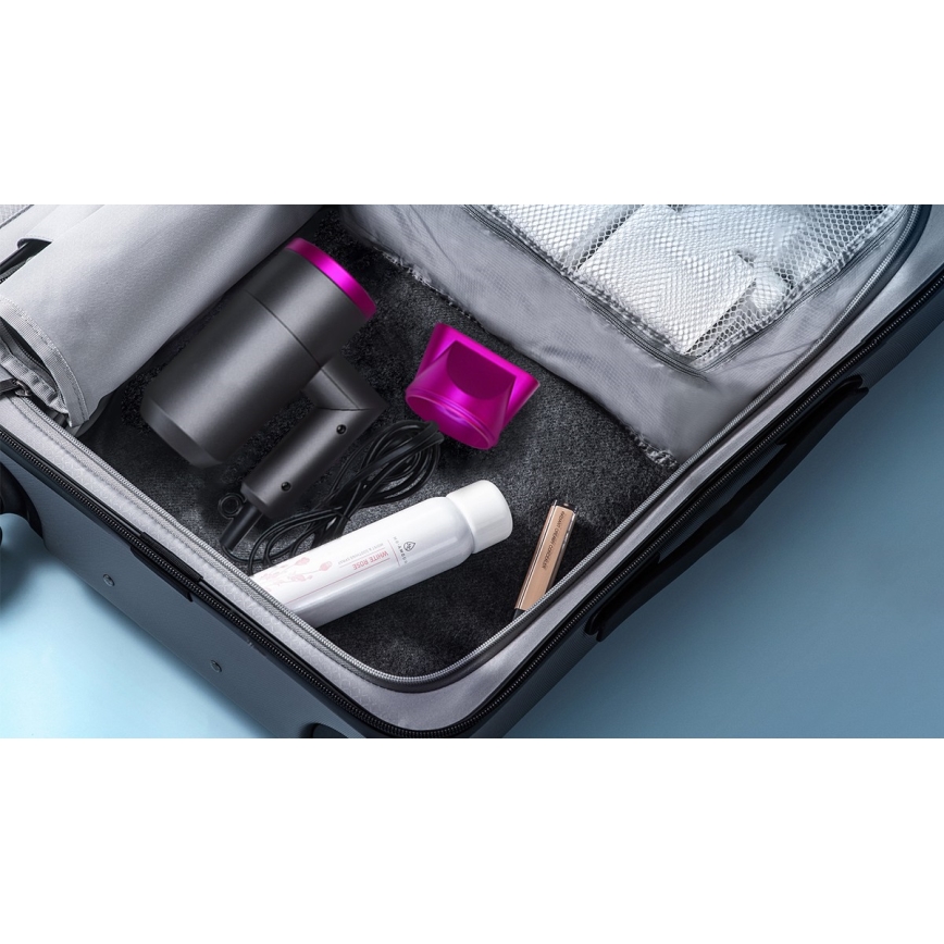 Aigostar - Secador de cabelo para viagens 1800W/230V roxo/preto