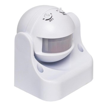Aigostar - Sensor de movimento infravermelho para exteriores 230V IP44 branco