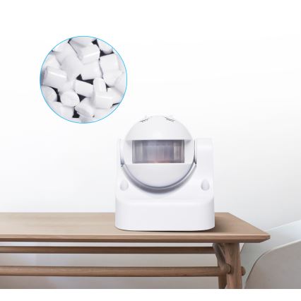 Aigostar - Sensor de movimento infravermelho para exteriores 230V IP44 branco