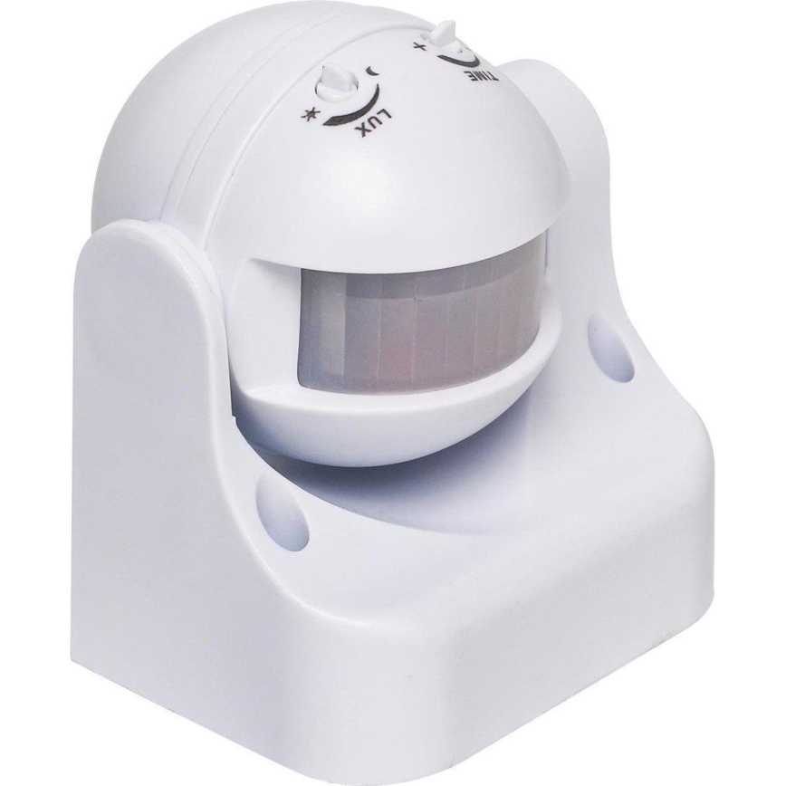 Aigostar - Sensor de movimento infravermelho para exteriores 230V IP44 branco