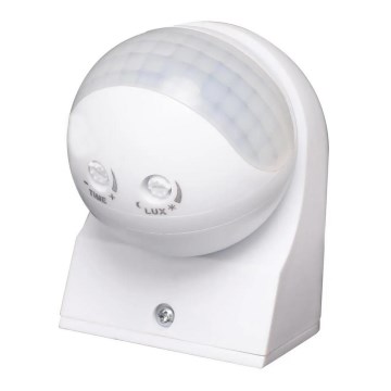 Aigostar - Sensor de movimento por infravermelhos para exterior 230V IP44 branco