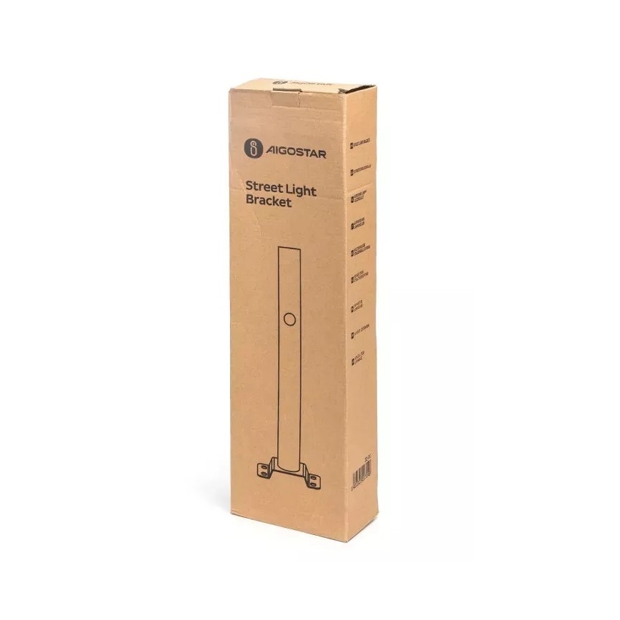 Aigostar - Suporte para candeeiro de rua 48,9 cm preto