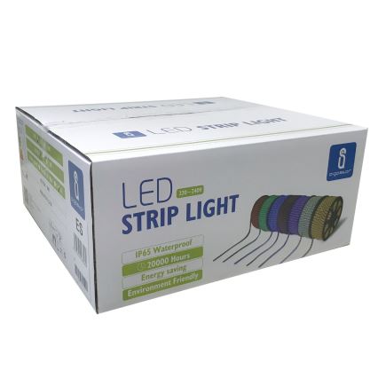 Aigostar - Tira exterior LED 50m LED/300W/230V azul IP65