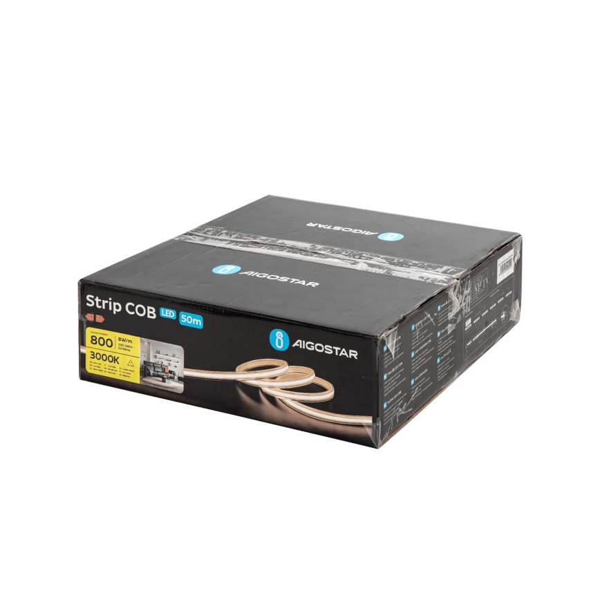 Aigostar - Tira LED 50m LED/320W/230V 3000K IP65