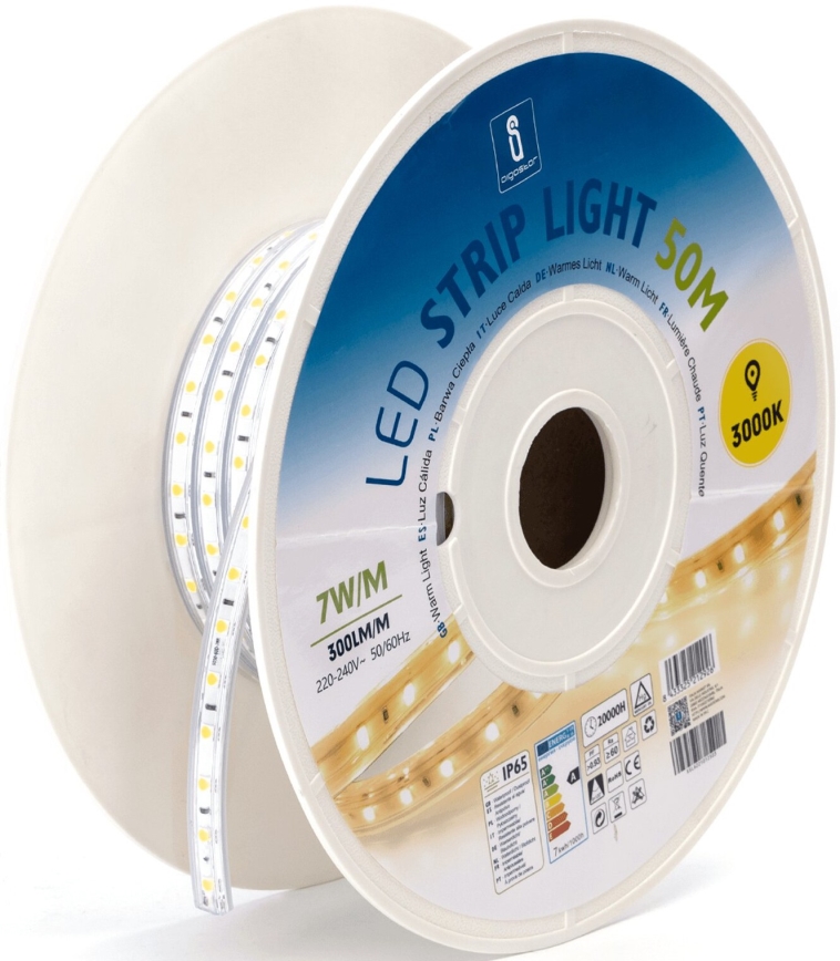 Aigostar - Tira LED LED/350W/230V 50m 3000K IP65