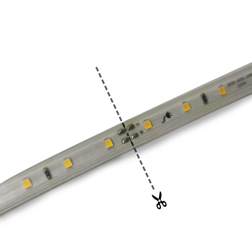 Aigostar - Tira LED LED/350W/230V 50m azul IP65
