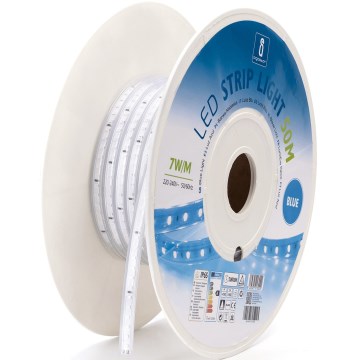 Aigostar - Tira LED LED/350W/230V 50m azul IP65