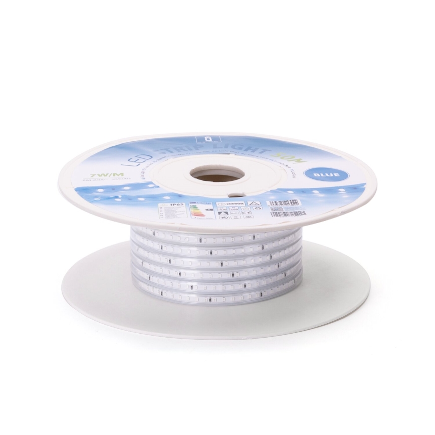 Aigostar - Tira LED LED/350W/230V 50m azul IP65