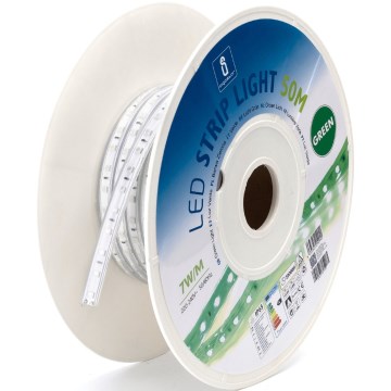 Aigostar - Tira LED LED/350W/230V 50m verde IP65
