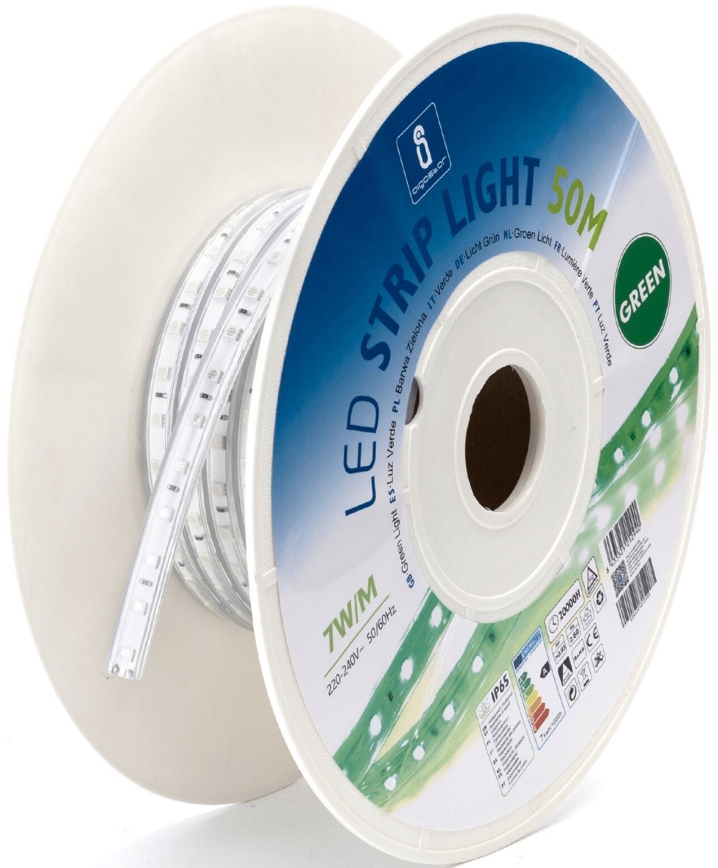Aigostar - Tira LED LED/350W/230V 50m verde IP65