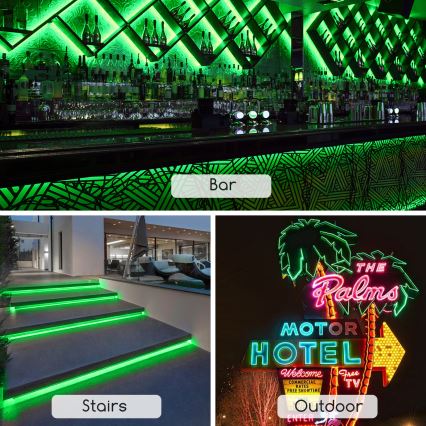Aigostar - Tira LED LED/350W/230V 50m verde IP65