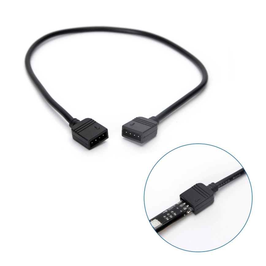Aigostar - Tira LED RGB Inteligente com regulação 4x0,5m LED/4,5W/5V Wi-Fi + comando