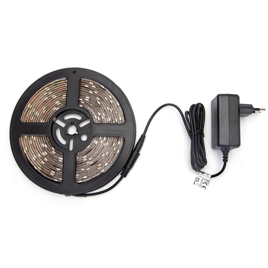 Aigostar - Tira LED RGB com regulação 5m LED/24W/12/230V IP65 + CR