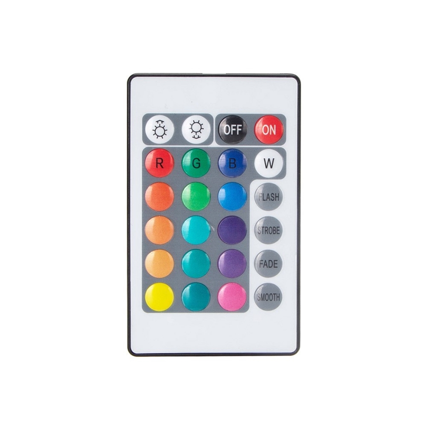 Aigostar - Tira LED RGB com regulação 5m LED/24W/12/230V IP65 + CR