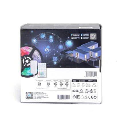 Aigostar - Tira LED RGBW com regulação LED/18W/12V 2x5 m Wi-Fi