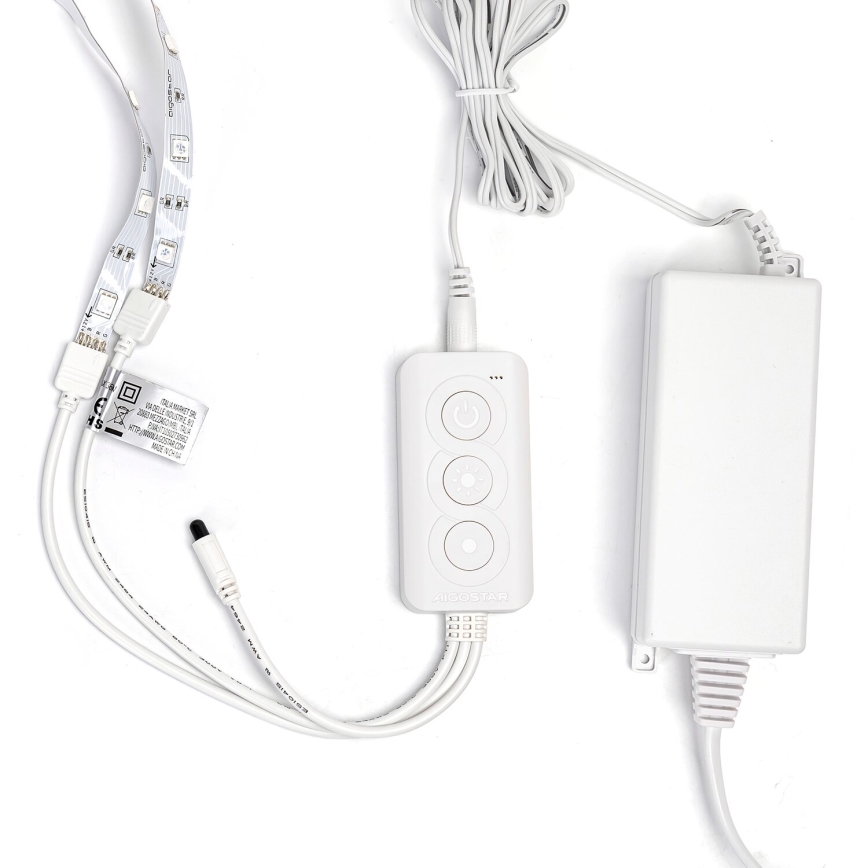 Aigostar - Tira LED RGBW com regulação LED/48W/12V 2x7,5 m Wi-Fi