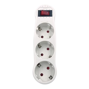 Aigostar - Tomada de distribuição com interruptor 3x16A/230V