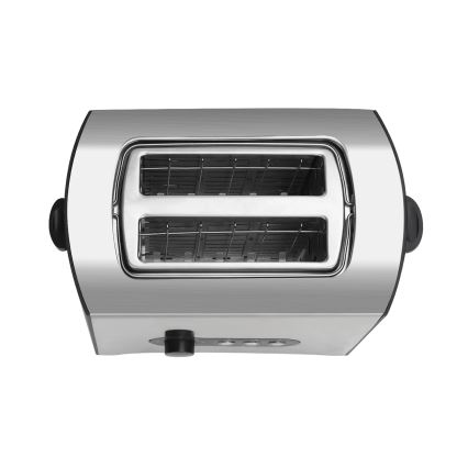 Aigostar - Torradeira com 2 espaços 900W/230V cromado mate