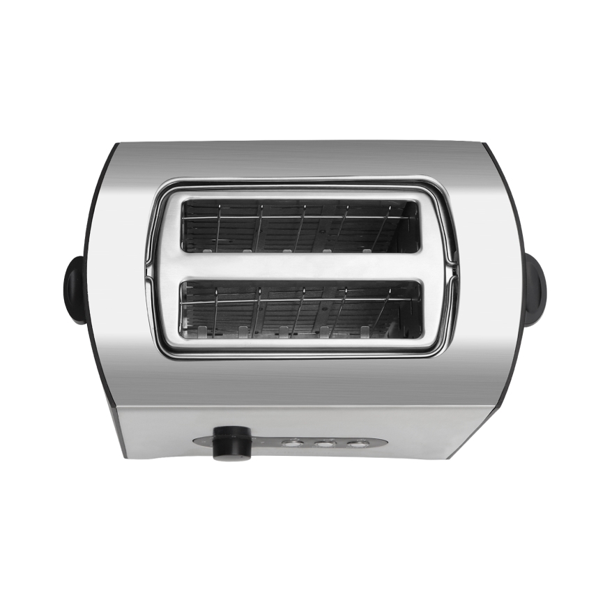 Aigostar - Torradeira com 2 espaços 900W/230V cromado mate