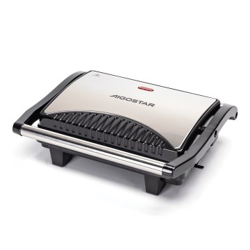 Aigostar - Tostadeira 1000W/230V preto/cromado mate