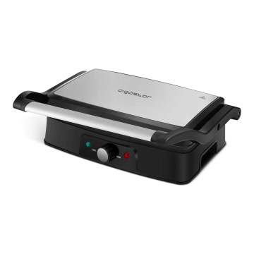 Aigostar - Tostadeira 1500W/230V cromado mate/preto