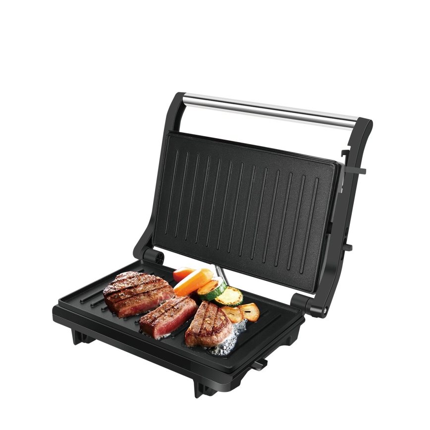 Aigostar - Tostadeira 800W/230V preto/cromado mate