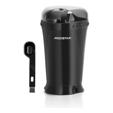 Aigostar - Triturador elétrico de café em grão 60g 200W/230V preto