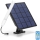 Aigostar - Tubo LED regulável com painel solar LED/3,2V 3000K/4000K/6500K IP65 + comando
