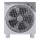 Aigostar - Ventilador de chão 35W/230V diâmetro 30 cm branco/cinza
