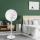 Aigostar - Ventilador de pé 45W/230V 110 cm branco