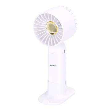 Aigostar - Ventoinha de bolso recarregável 4W/5V 500mAh USB branco